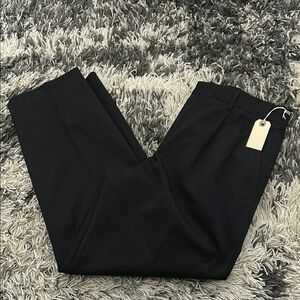 Lands' End Black Dress Pants with Smooth Texture